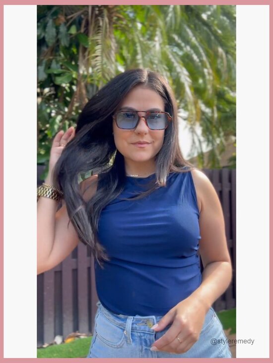 Vintage Aviator Sunglasses with UV400 Protection Metal Frame main image 4